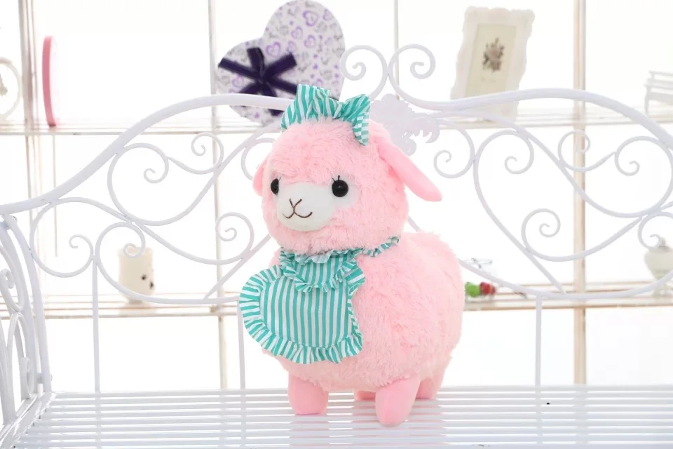 

45CM Lovely Service Sheep Camel Stuffed Doll Plush Toys Grass Mud Animal Doll Kawaii Alpaca