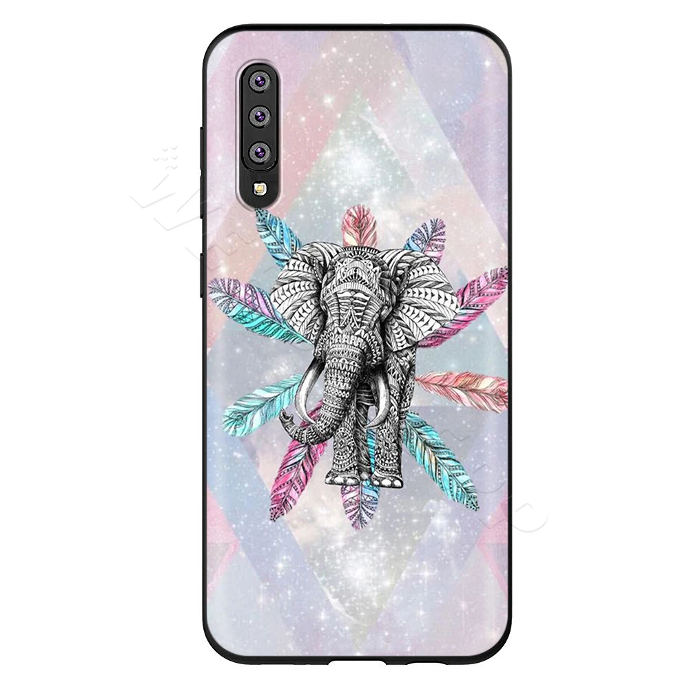 Webbedepp индийских животных Тотем слона чехол для samsung Galaxy S7 S8 S9 S10 Edge Plus Note 10 8 9 A10 A20 A30 A40 A50 A60 A70 - Цвет: 10