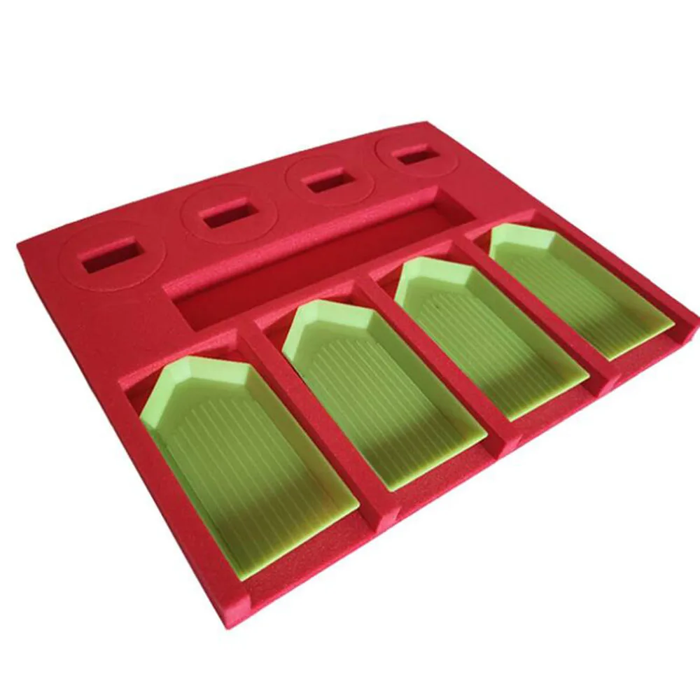 

4 Grid Diamond Painting Foam Tool Container Diamond Embroidery Tray Organizer Holder Accessory Mosaic Practical Christmas Gift