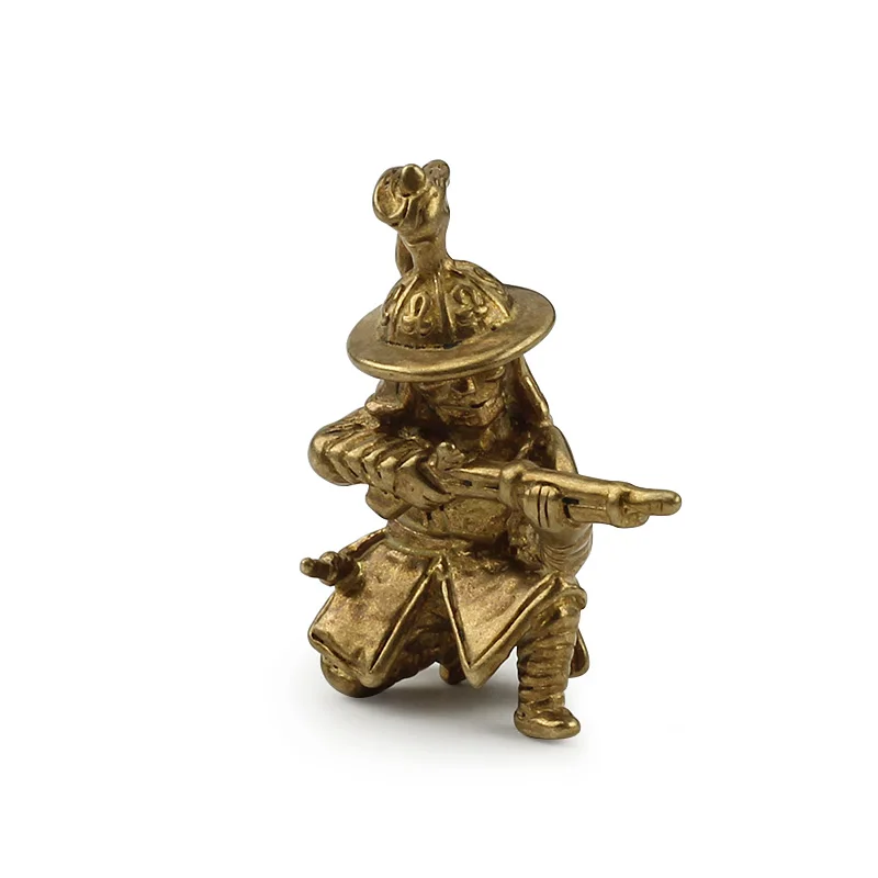 Винтажные латунные солдаты бусины для ножей медный брелок аксессуары