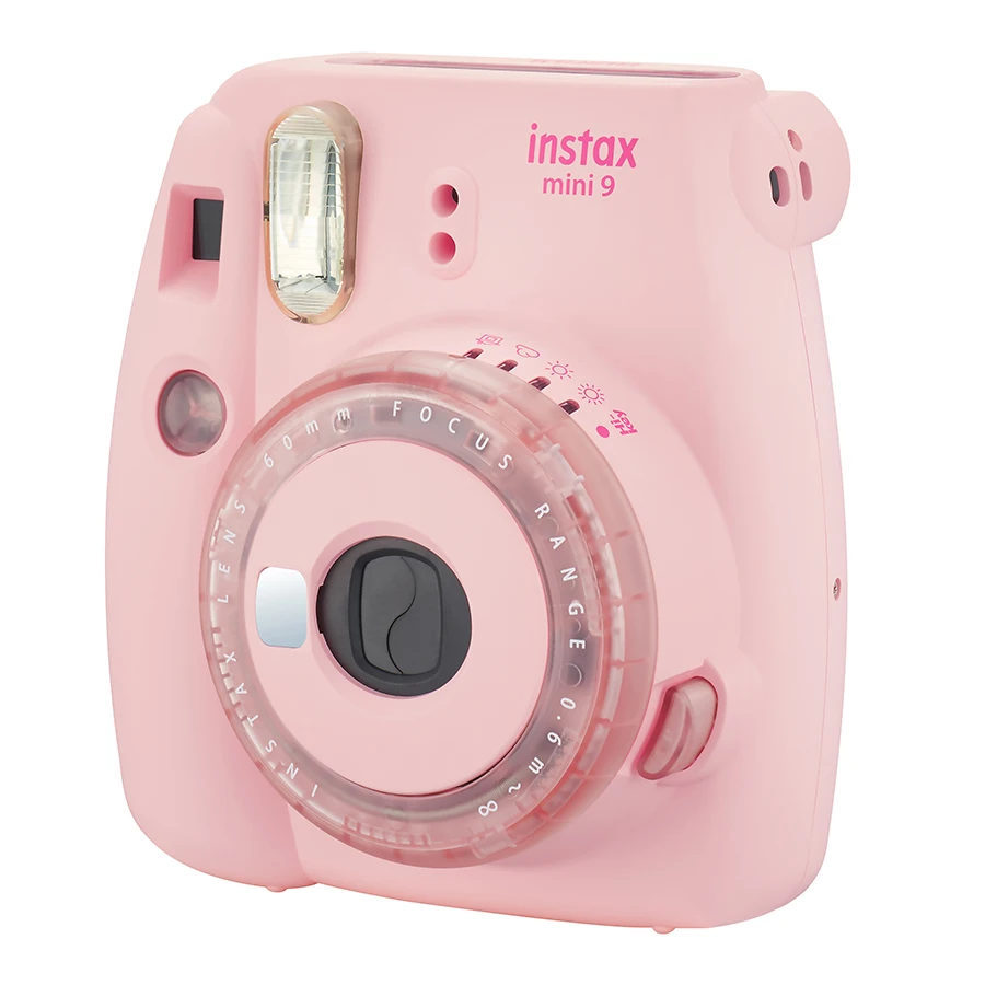 Fujifilm Instax Mini 9 камера новая прозрачная желтая фиолетовая Fuji мгновенная обновленная мини 9 мини 8 фотокамера+ цветной фильтр
