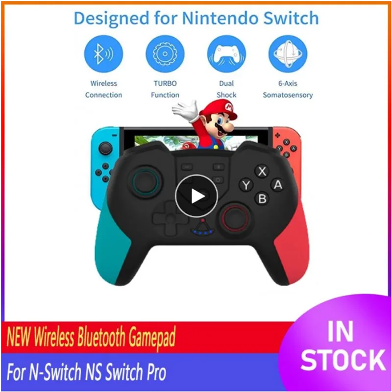 

Good stuff ！Supports Vibration Wireless Joystick For N-Switch NS Switch Pro Controller Switch Remote Gamepad Bluetooth Gamepad