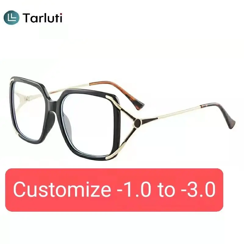 

Myopia Square Sunglasses Women Large Frame Retro Personalized Custom UV Protection Female Sun Glasses UV400