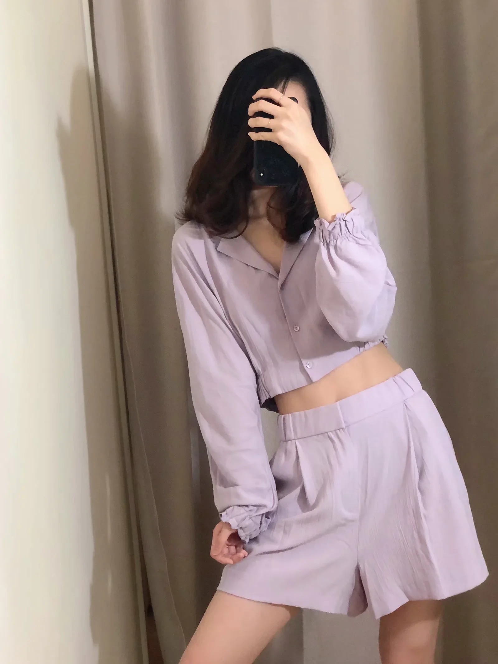 

Short drape shirt