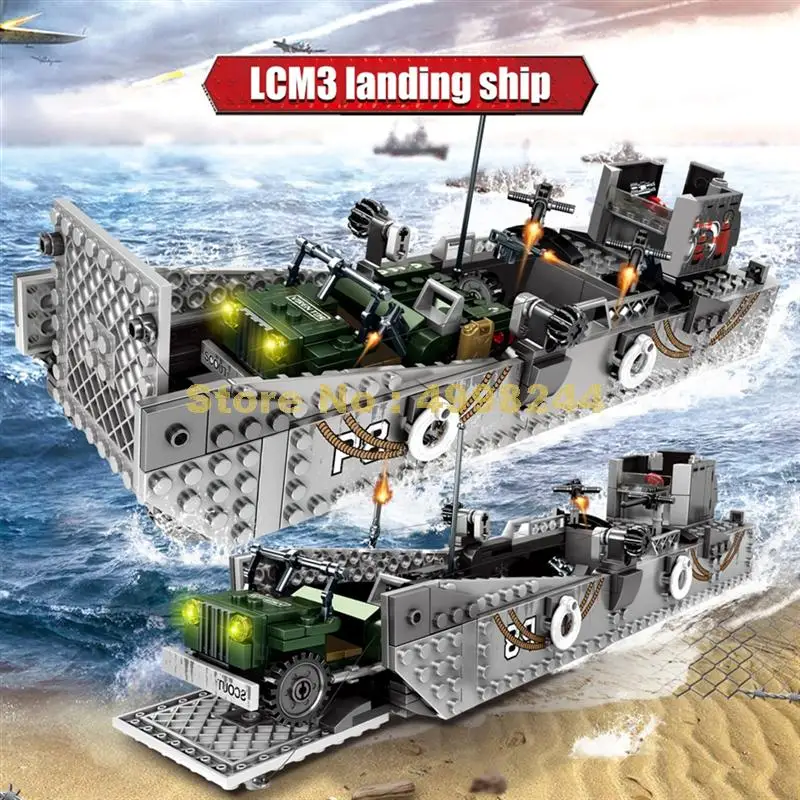 101362 413 шт. Военная Униформа США Lcm3 Ww2 Вторую мировую войну десантные лодка