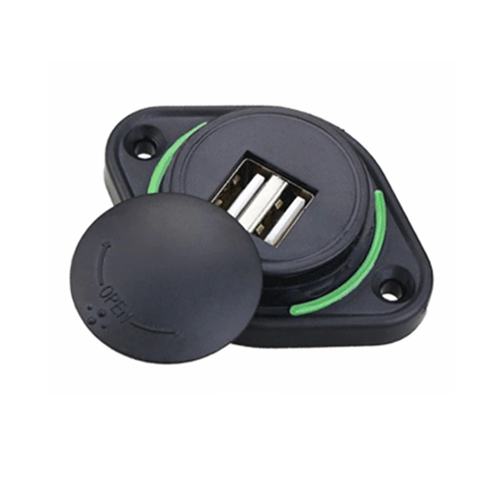 

3.1A Dual USB LED Charger Socket Motorbike Charger Dual Waterproof Adapter Power Socket Universal for Moto Bus Ship Adapter