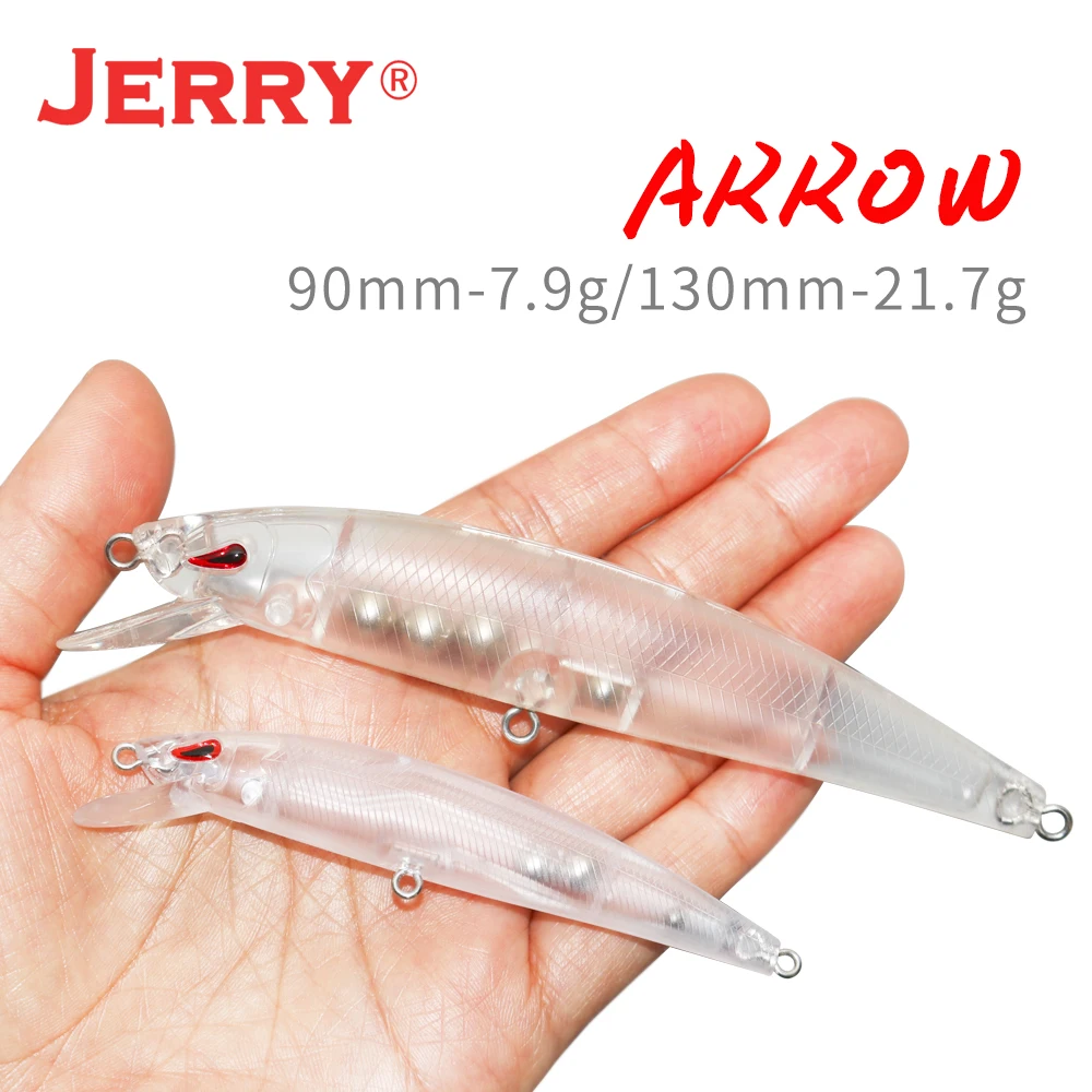 Неокрашенная рыболовная приманка Jerry ARROW с пустым корпусом 10 шт. кренкбейты