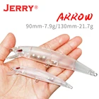Неокрашенная рыболовная приманка Jerry ARROW с пустым корпусом, 10 шт., кренкбейты, плавающие погремушки, сверхлегкие жесткие приманки сделай сам для форели, рыболовные снасти