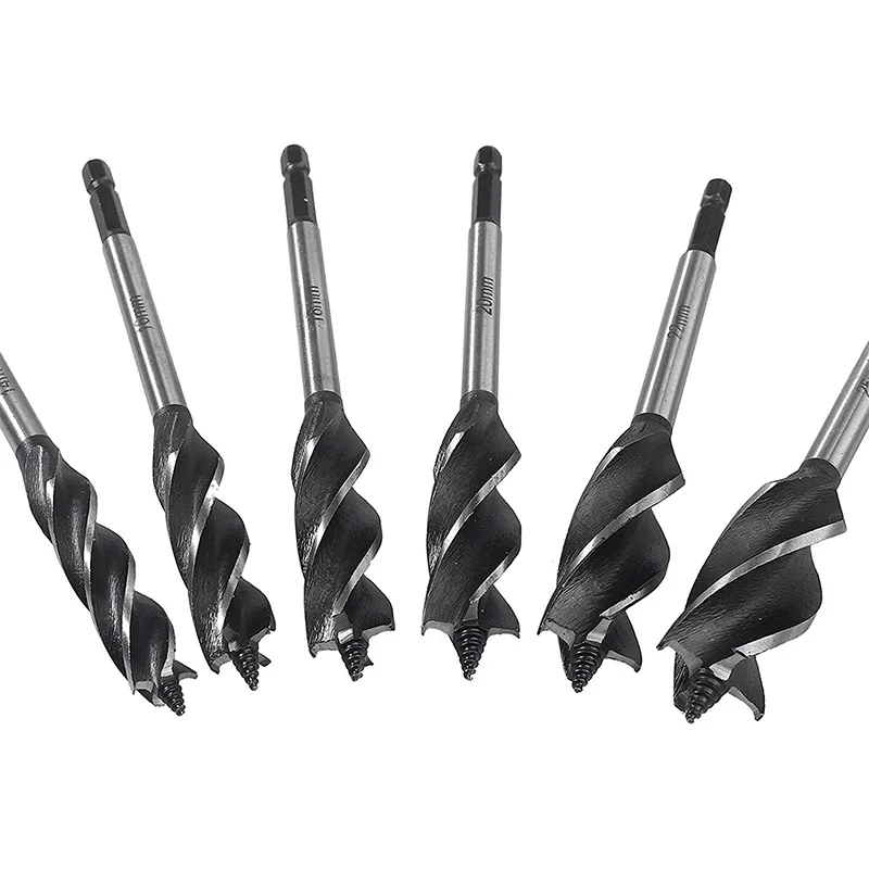 

Wood Drill Bit Reaming Drill Wood Auger Tungsten Steel Fast Cut Woodworking Drill Bit Set 6Pcs