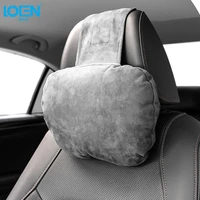 loen 2018 brand new car headrest neck pillow for benz maybach super soft suede cover seat support cushion universal for all car