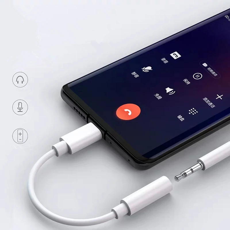 

Type-C to 3.5mm Earphone Jack Converter Aux Audio Cable Adapter for Samsung S10 Plus LG G6 G7 Redmi Note8 K30 OnePlus Connector
