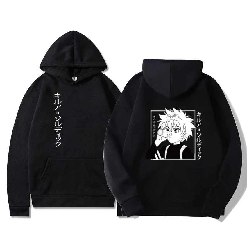 

Толстовка мужская с капюшоном и принтом HUNTER x HUNTER