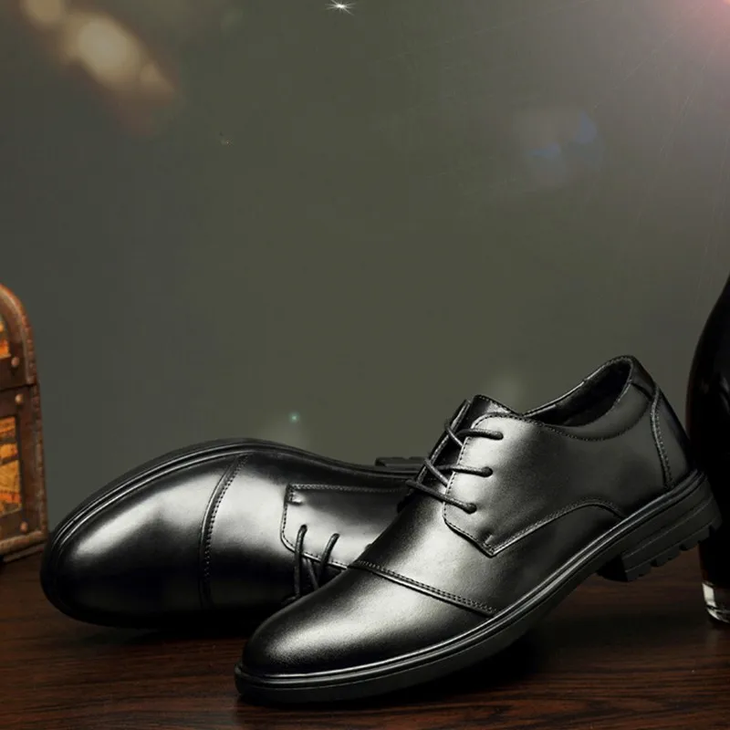 Мужские классические туфли натуральная кожа на шнуровке оксфорды винтажные