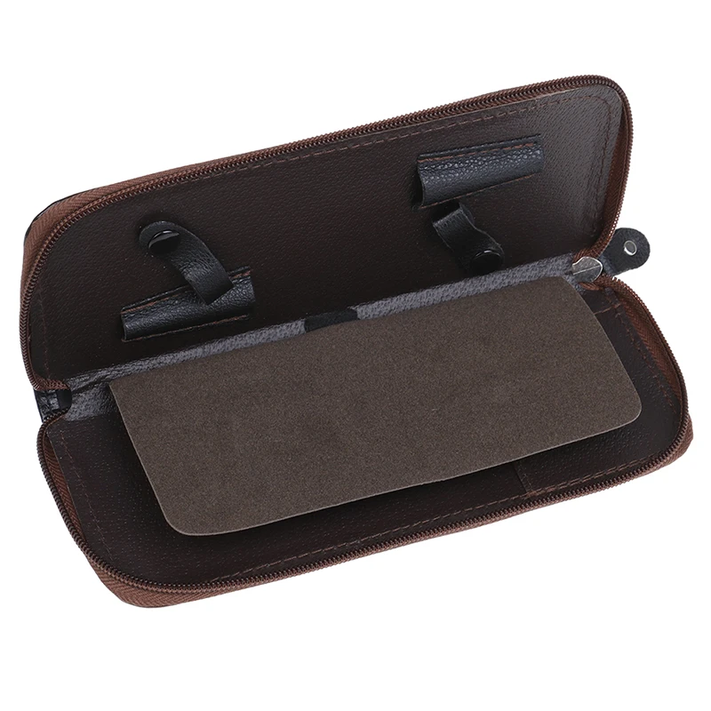 

Leather Hairdress Scissor Bag Case Barber Salon Holster Pouch Holder Salon Styling Tool Kit for Shear