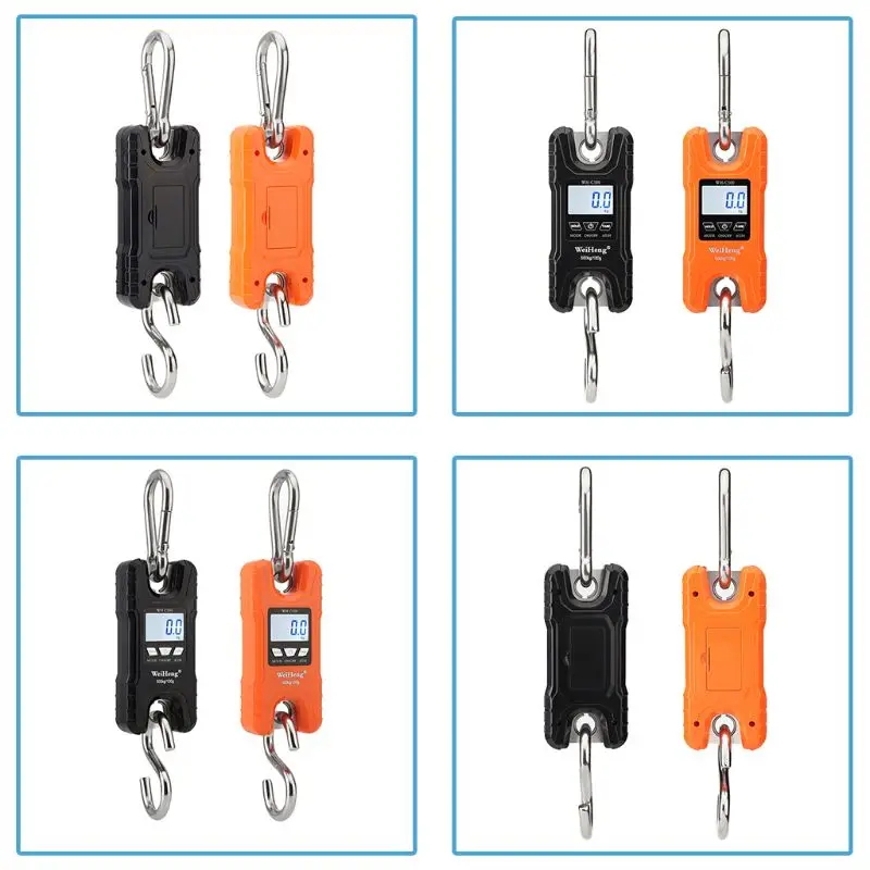 

2021 Mini Crane Scale Portable 500 kg / 1000 lb Heavy Duty Digital Hanging Scales LCD Display with Backlight for Home Farm