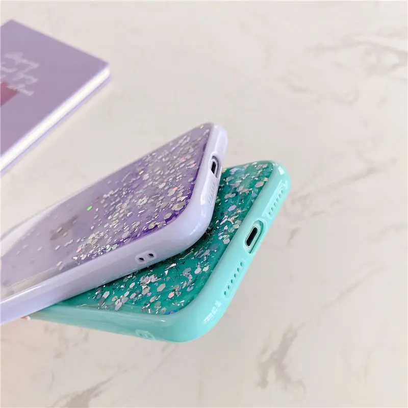 Блестящий чехол для телефона iPhone 11 11Pro Max XR XS X 7 8 Plus защитный камеры SE 2020|Бамперы| |