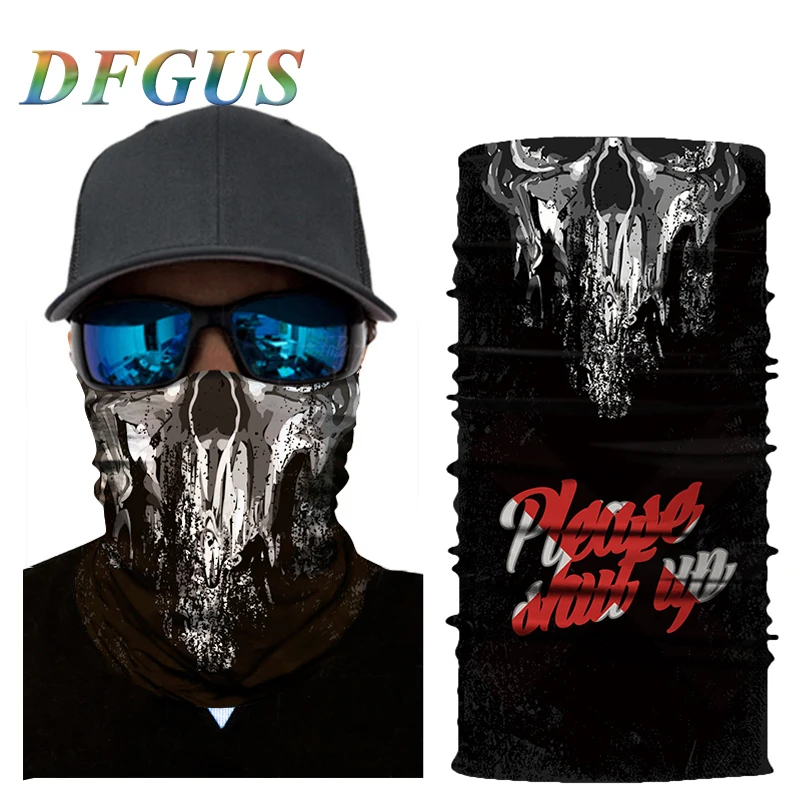 

New Arrival 3D Bandanas Fashion Face Mask Seamless Balaclava Neck Ghost Skull Skeleton Shield Headwear Magic Scarf