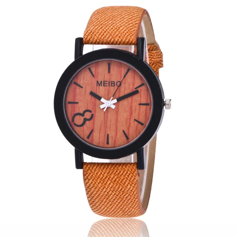 

Reloj Mujer 2020 Women Wooden Watches Meibo Fashion Casual Ladies Watches Leather Band Quartz Watches Cheap Price Dropshipping