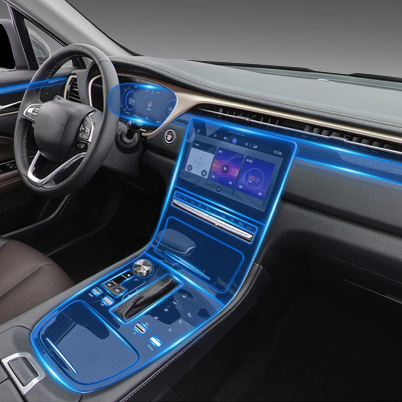 

For Trumpchi GS5 2019-2021 Car Interior Center console Transparent TPU Protective film Anti-scratch Repair film Accessories