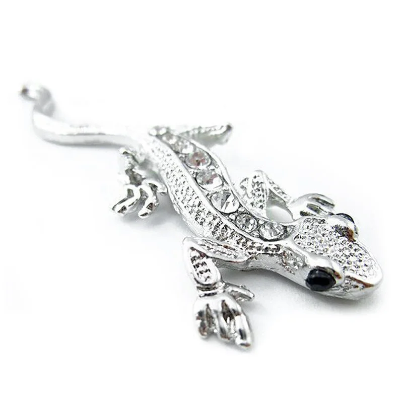 3D Автомобильная наклейка из сплава металлическая стена Ящерица Геккон Авто