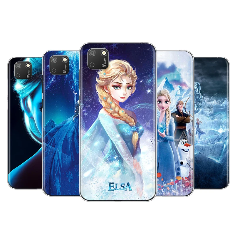 

For Honor 50 SE V30 30i 30S 30 20S 20E 20 V20 Pro 5G Plus Lite Transparent Phone Case Disney Frozen Princess Soft TPU Cover