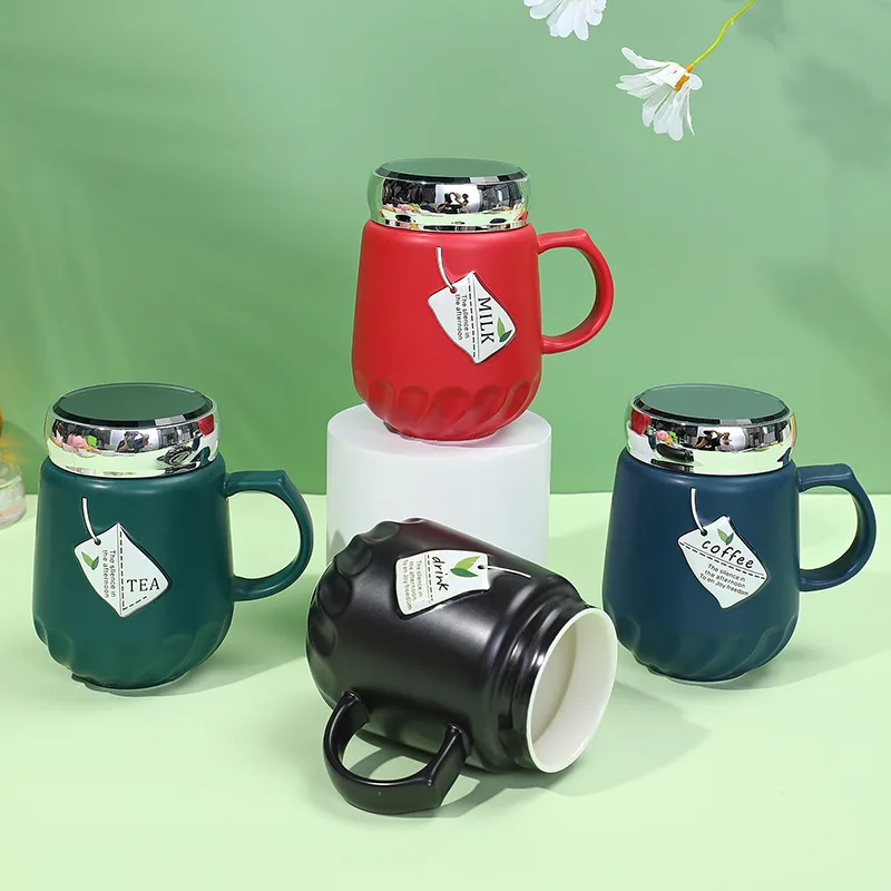 

Creative heat-resistant Mug Mirror cover ceramic cup coffee ceramic mugs children cup office Drinkware gift
