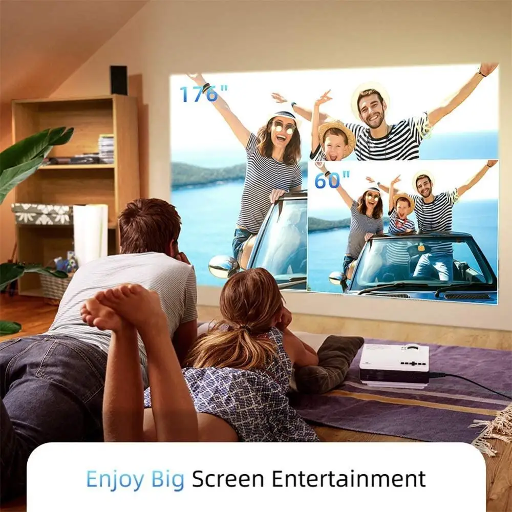 Мини проектор VANKYO LS3W 1080P портативный Wi Fi синхронизирующий экран смартфона для