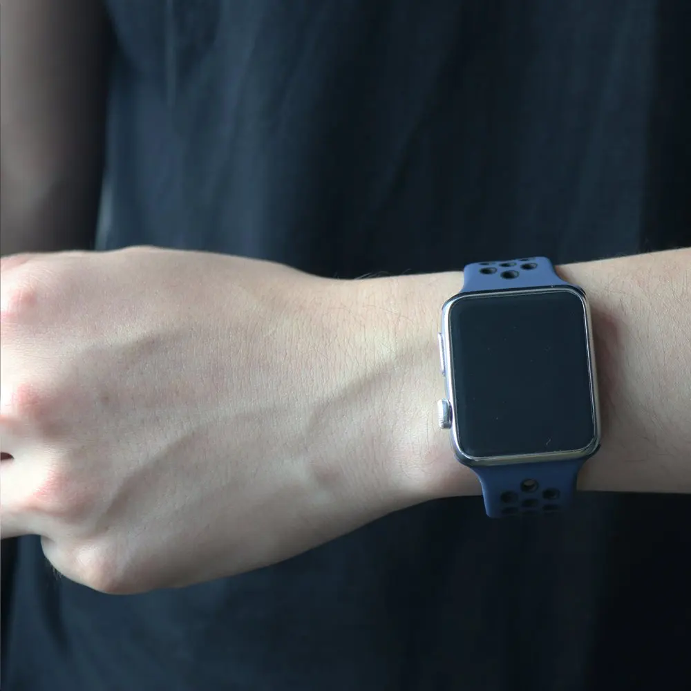 Замена KeBitt спортивный ремешок для Apple Watch 38 мм 40 мм 42 мм 44 мм, силиконовый ремешок, Браслет совместим с iWatch серии 5/4