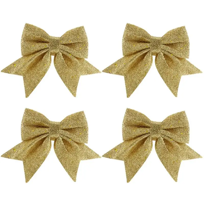 Бант бант рождественские украшения елка блестящие банты Рождественский венок