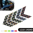 2 шт.компл. автомобильные поворотники, панель со стрелками для авто, индикатор зеркала заднего вида, светодиодная лампа поворота, автомобильные Сигнальные огни для зеркала заднего вида