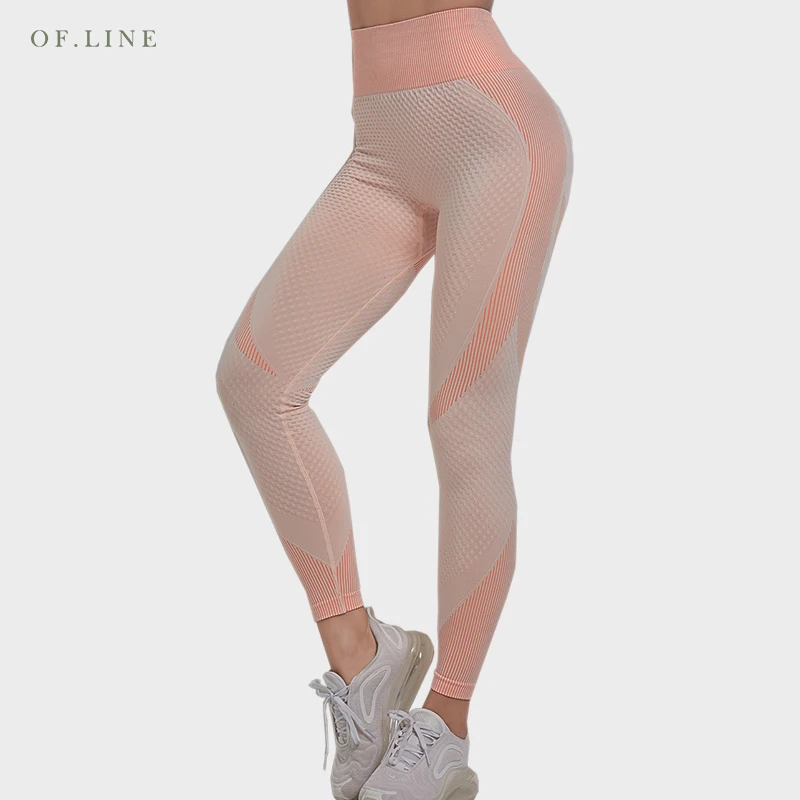 

New Seamless Women Knitted Fitness Sportswear Sports Exercise Pants Sexy Skinny Breathable Gym Leggings