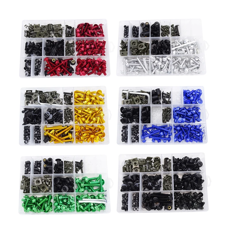 251 шт. мотоцикл обтекатель болт винт крепеж ветровое стекло с головкой Аксессуары