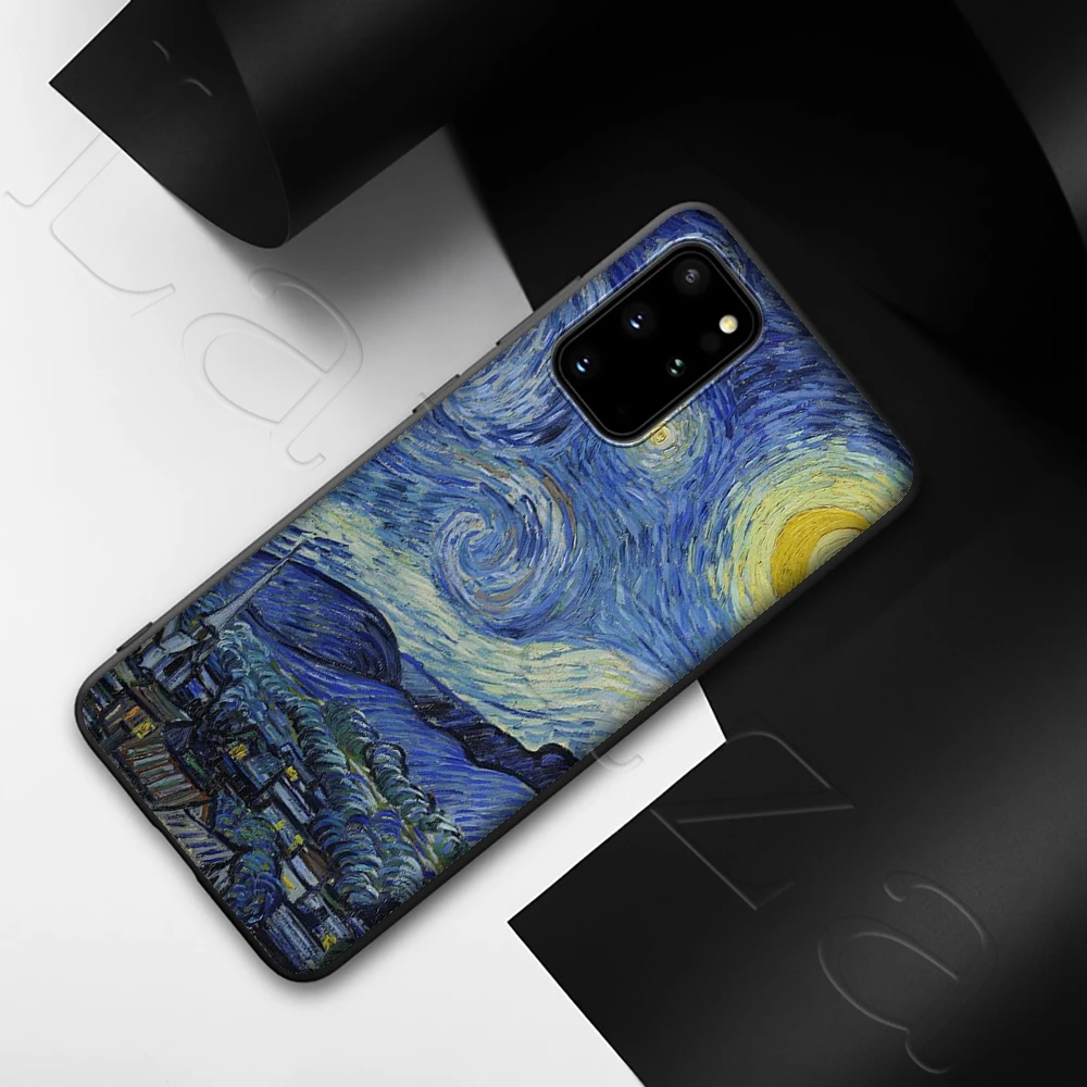 Тонкий Ван Гог Звездная ночь чехол для Samsung Galaxy Note 10 S6 S7 S8 S9 S10 S10e S20 ультра A71 A51 A81 A91