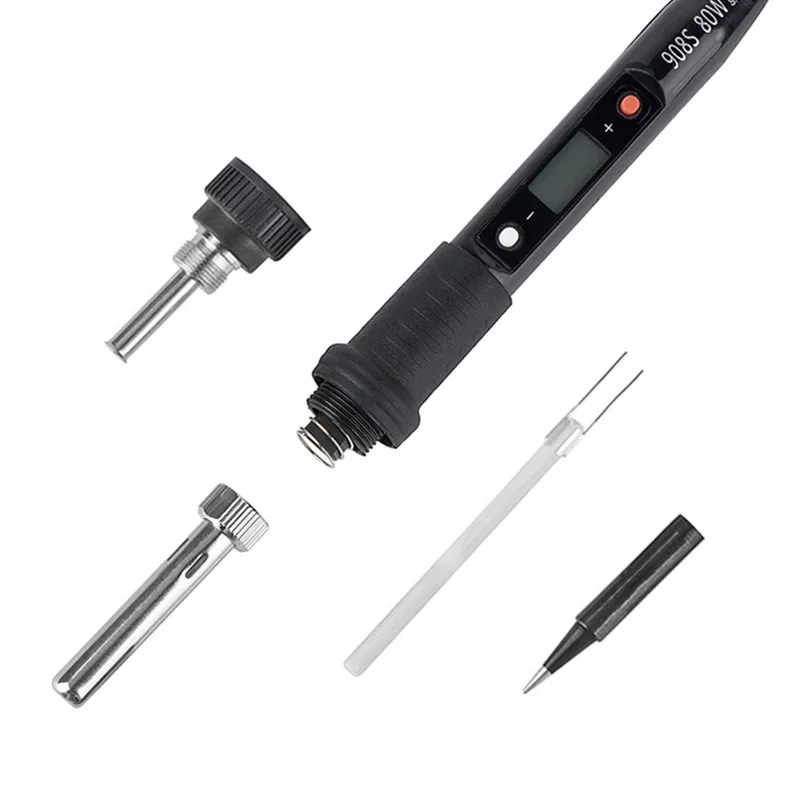 Электрический паяльник 908S 80 Вт ЖК-дисплей паяльная станция с регулируемой