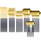 Стальной набор столовых приборов, столовая посуда, набор кухонной посуды, столовые приборы 36 шт., зеркальные столовые приборы, столовые приборы многоразового использования