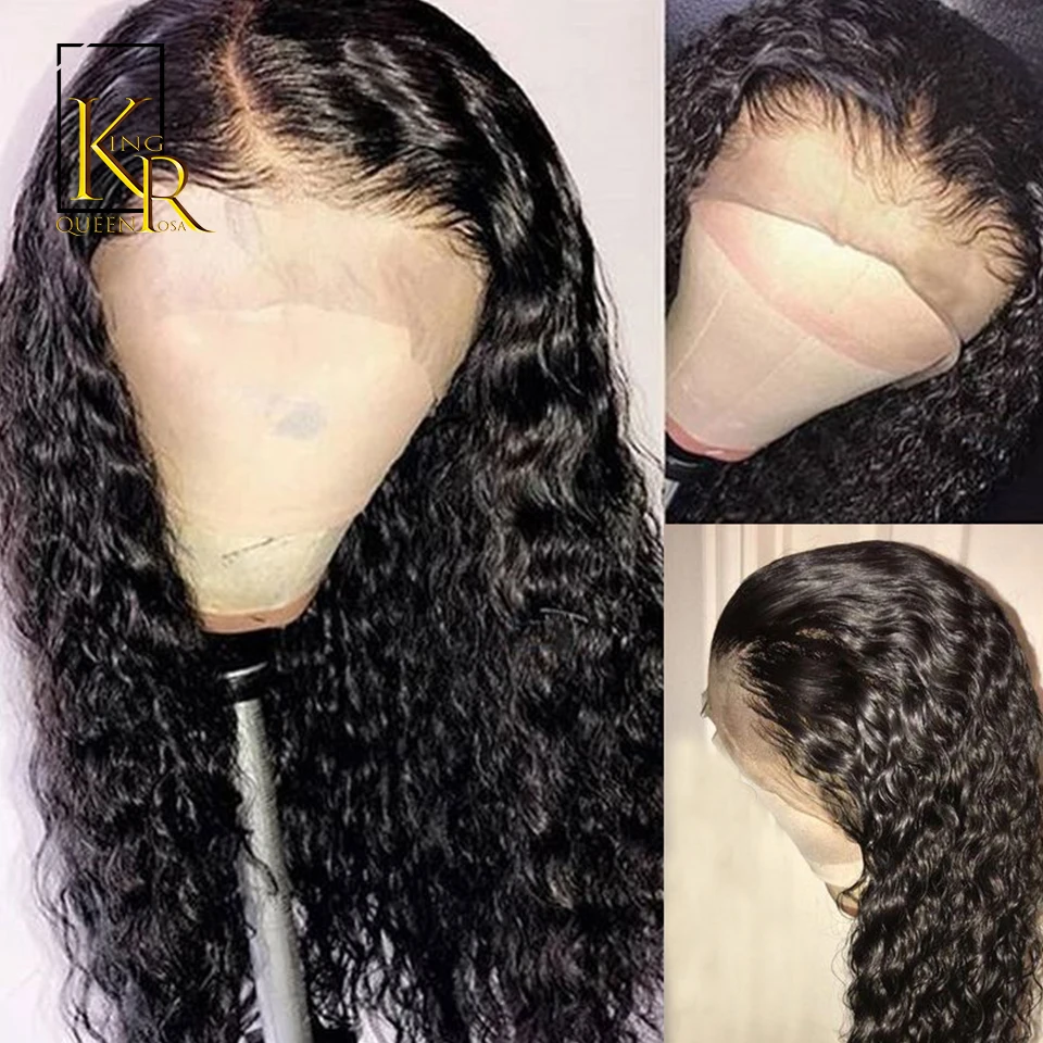 150% кудрявый парик бразильские волосы remy кружевные передние человеческие волосы парики для женщин с черным цветом Детские волосы предварительно сорванные 13*4 парик шнурка