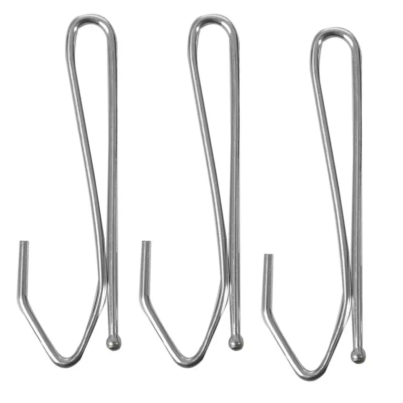 Single Pinch Window Treatment Metal Pleat Drapes Curtain Hooks - Silver Tone (20-Piece) | Дом и сад