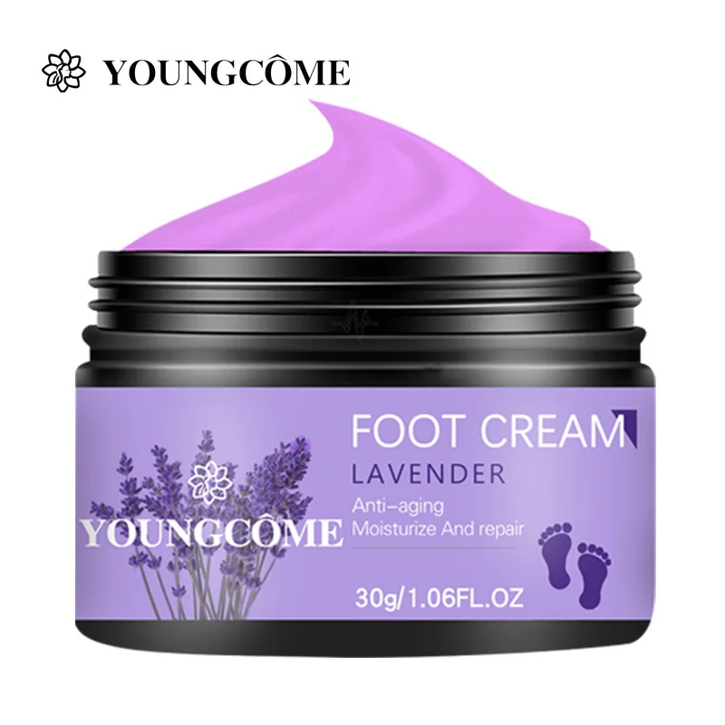 

YOUNGCOME Lavender Foot Care Cream Anti-cracking Deep Exfoliating Nourish Skin Moisturizing Remova Callus Hands Feet Care 30g
