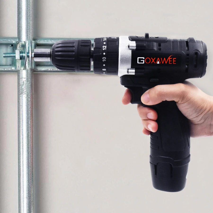 Электрическая отвертка GOXAWEE 12 В/21 в Беспроводная электрическая дрель бытовой