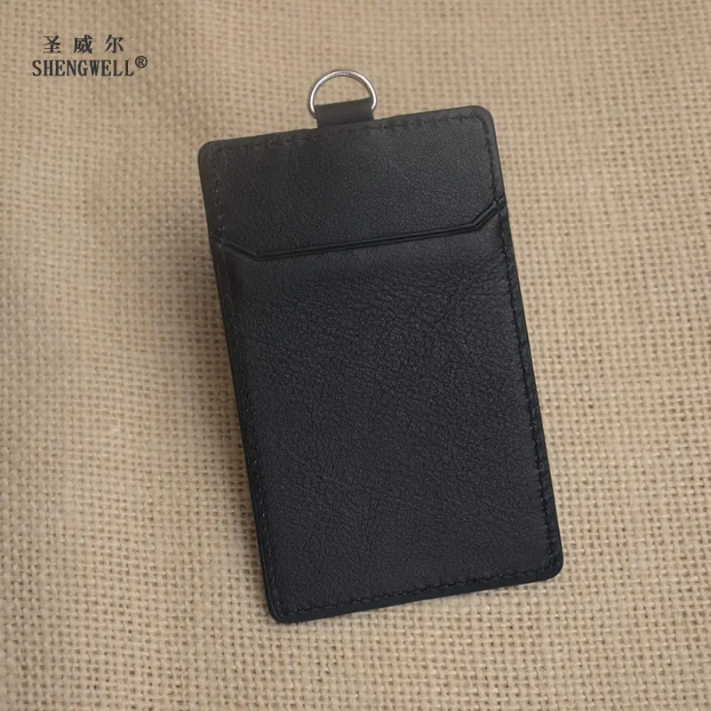 2 сторонняя держатель значка из натуральной кожи с принтом медсестры сотрудник