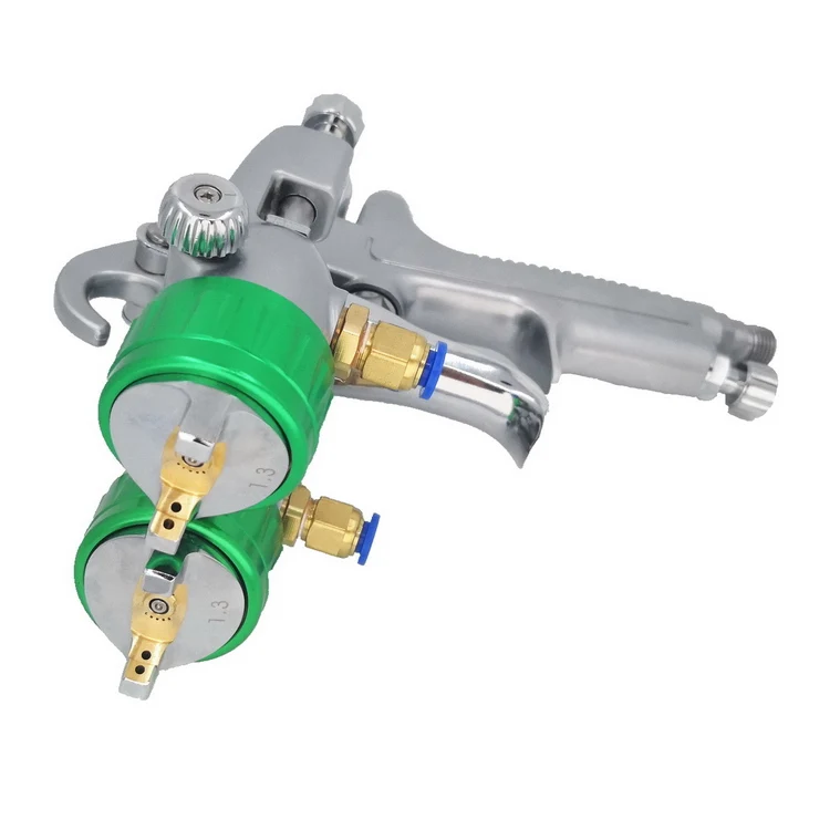 Двухсторонний пистолет-распылитель 1 3 мм Пневматический краскопульт для