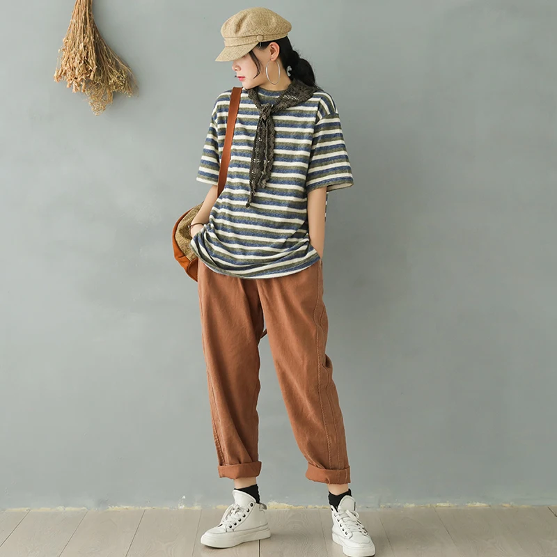 Весна-лето 2020 модная женская футболка универсальные пуловеры топы Новые