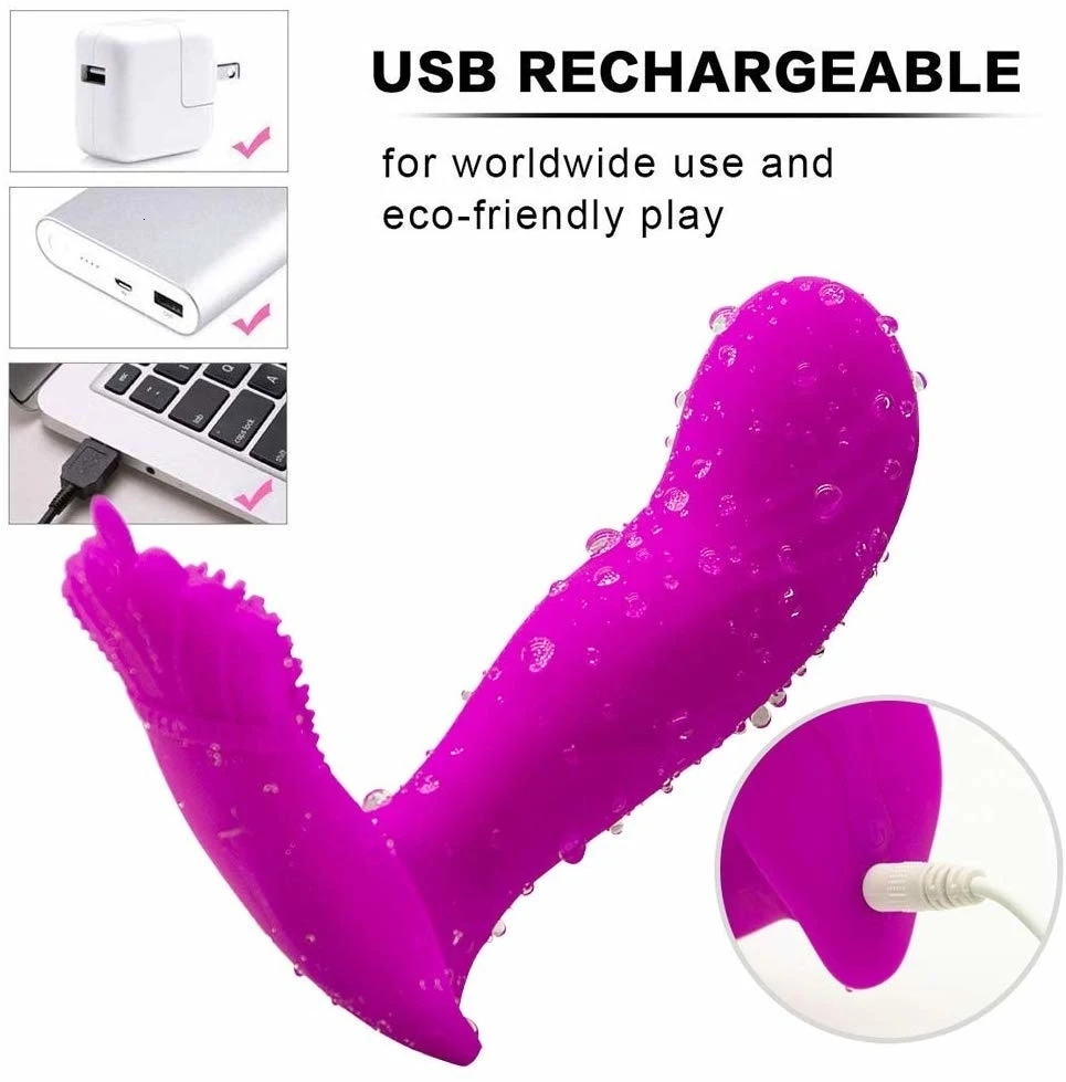 10 режимов вибрации Вибраторы бабочки точки G водонепроницаемый бесшумный дизайн