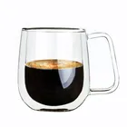 Стеклянная кружка с двойными стенками, кружка для пива, кофе, ручная работа, креативная термостойкая кружка для пива, чая, стакан для виски, посуда для напитков