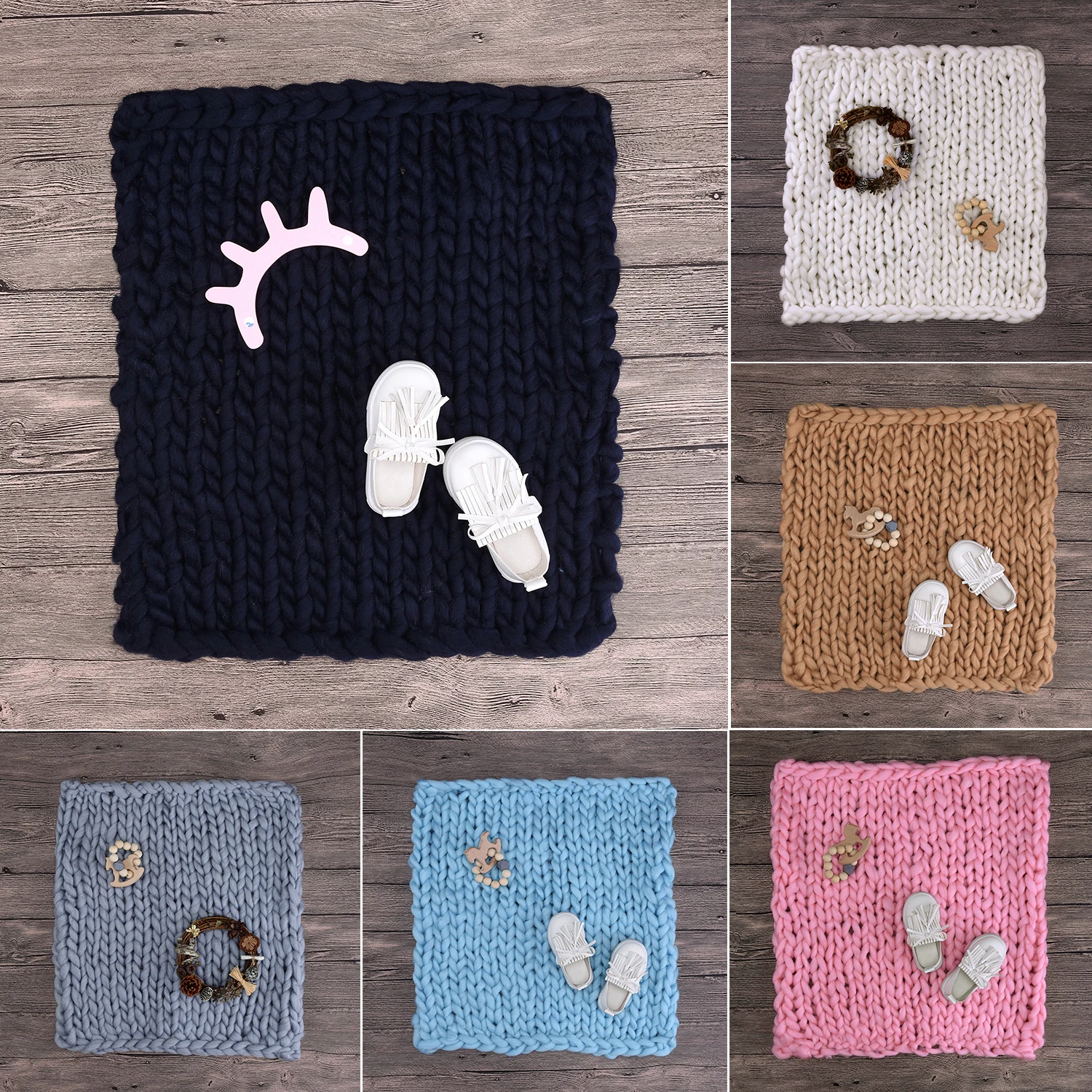 Мягкий теплый толстый ручной вязаный дверной коврик диван одеяло кровать