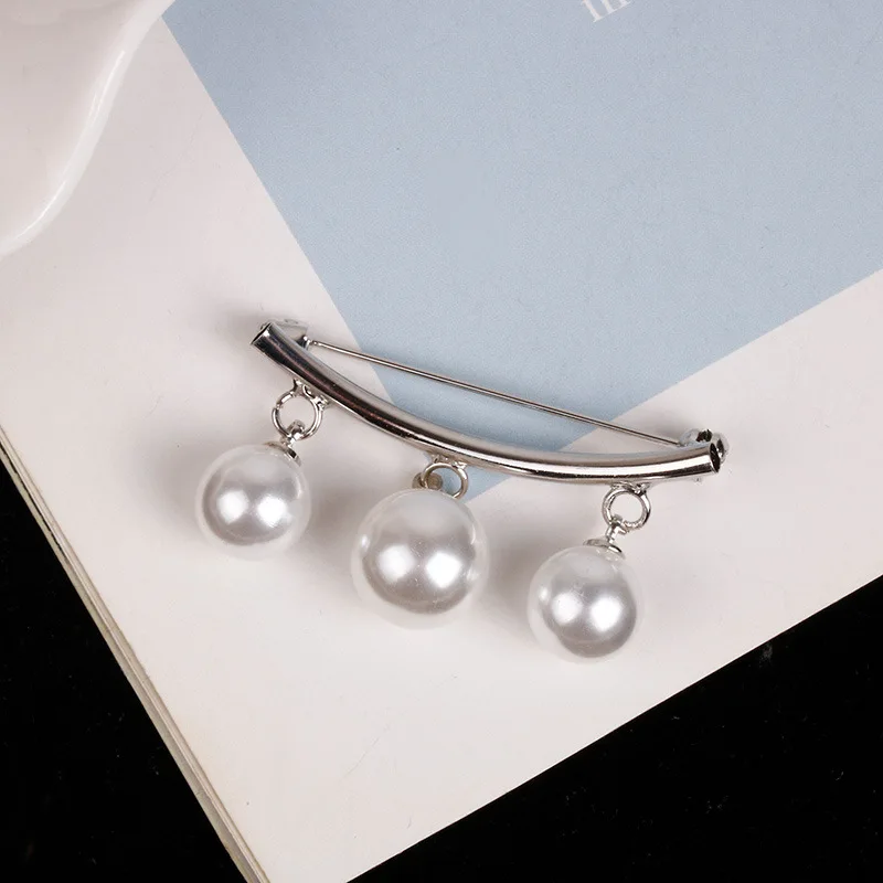 Золотая жемчужина с фиксированным ремешком шарм булавка брошь зажим для свитера