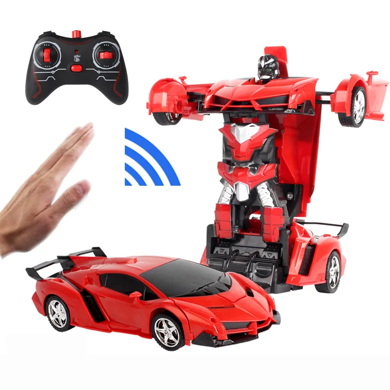 induction red Радиоуправляемый автомобиль трансформер Боевая игрушка подарок спортивный автомобиль роботы трансформация Радиоуправляемый автомобиль трансформирующийся Дрифт игрушка для мальчика - Цвет: induction red