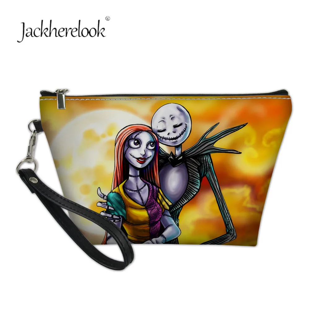 Jackherelook Кошмар перед Рождеством косметичка с принтом для леди мультфильм компаньон макияж сумки косметичка подарок на Хэллоуин - Цвет: H7360Z8