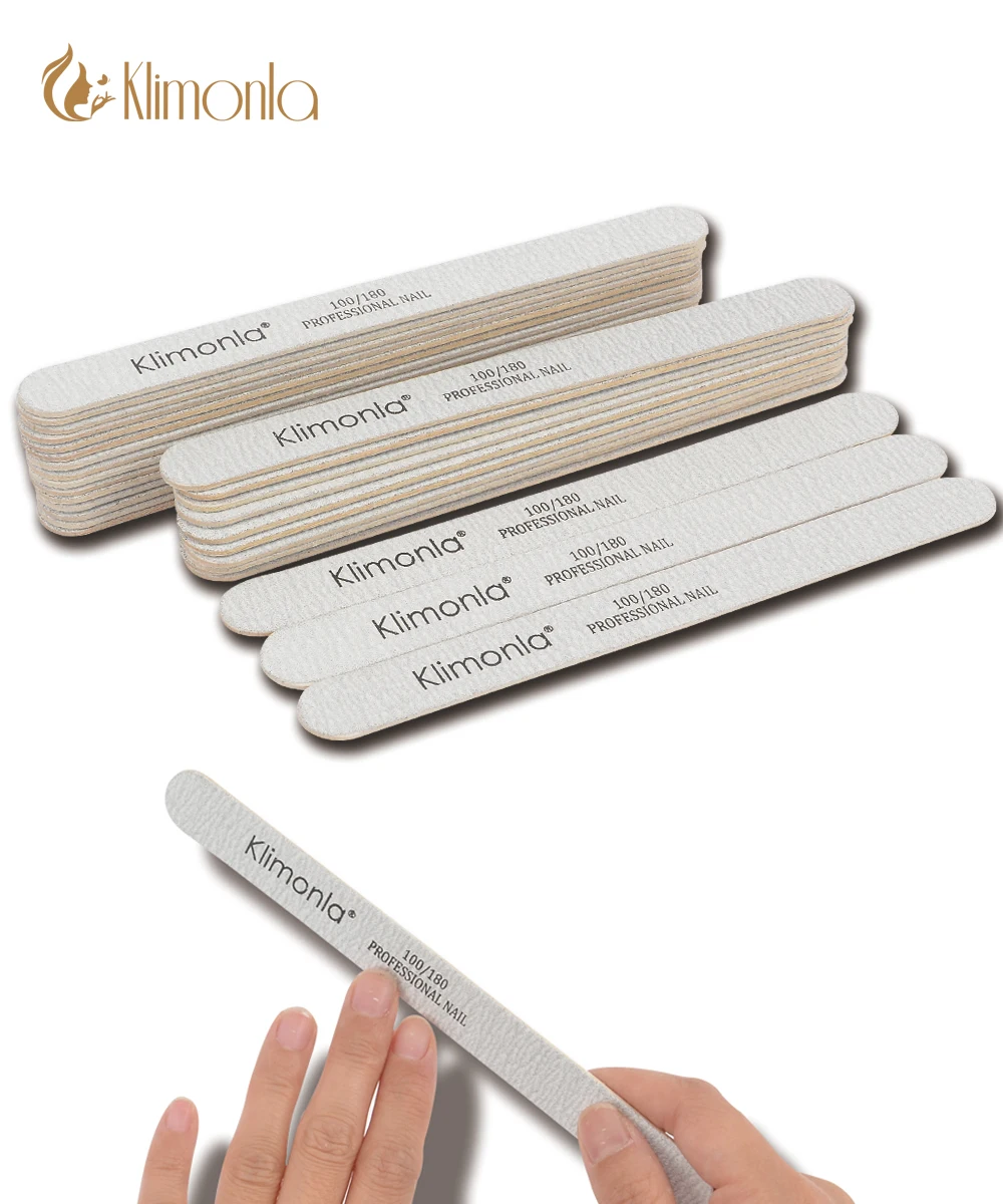 

5/10/20 Pcs/lot Grey Nails File Sanding Professional Accessories 100/180 Grit Lime A Ongle Manicure Pedicure Washable Art Tools