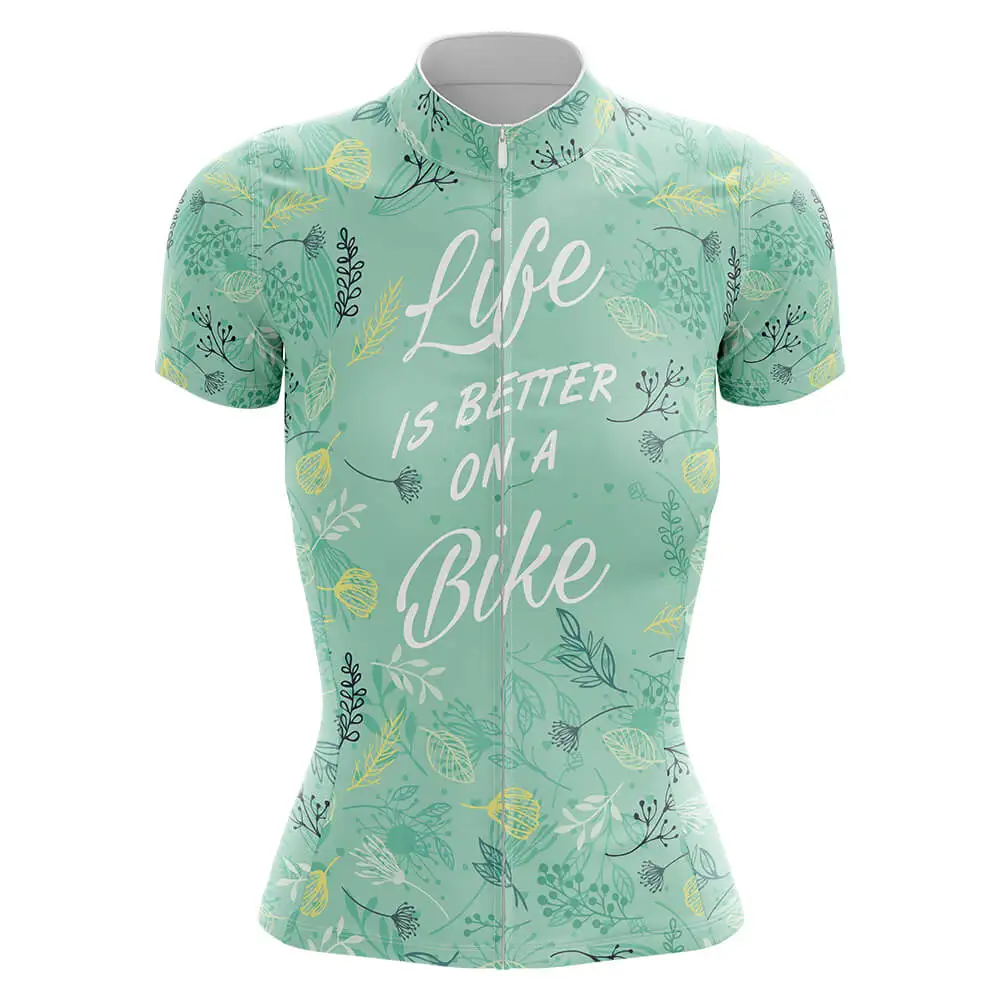 Женская велосипедная майка Life Is Better On A Bike дышащая одежда для горного велосипеда